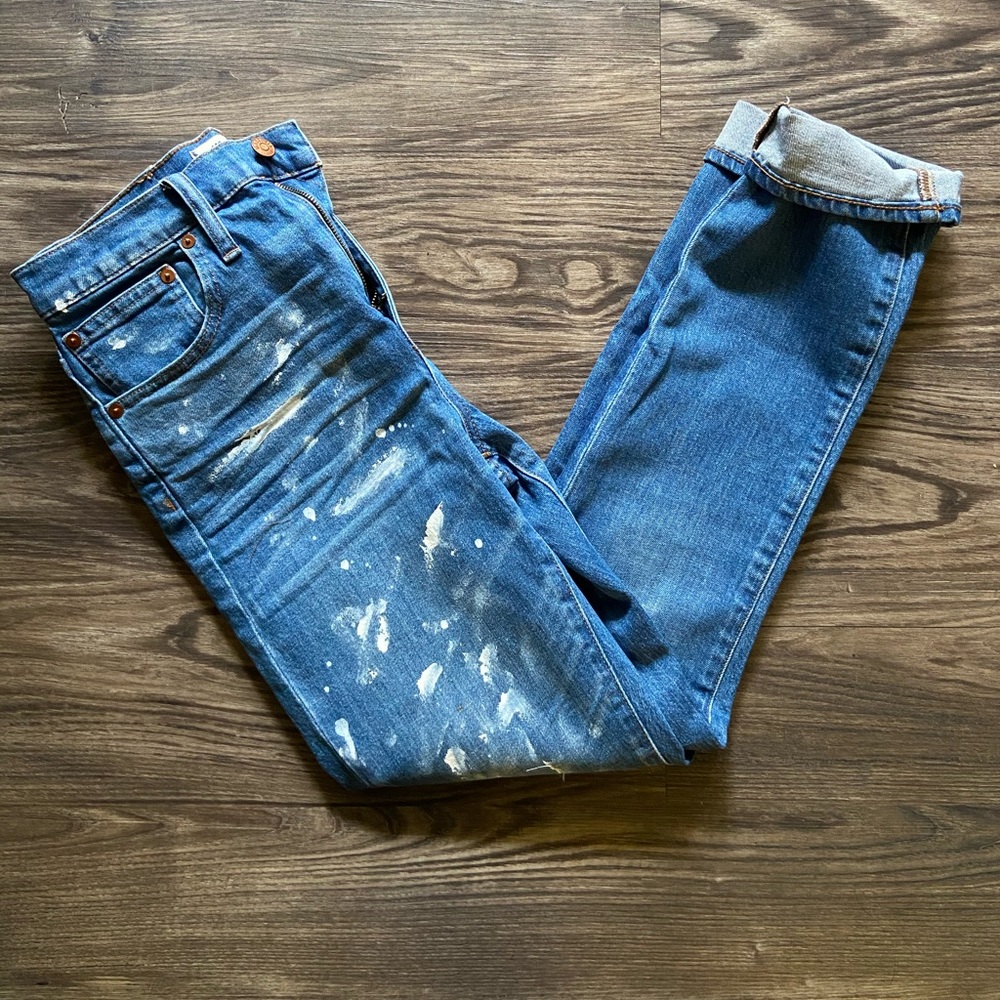 Madewell High-Rise Slim Boyjean: Painter Edition